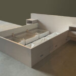 MHF maatwerk Mark Hoff meubelmaker houtbewerking Woninginrichting slaapkamer bedombouw