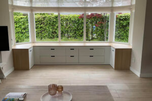 MHF maatwerk Mark Hoff meubelmaker houtbewerking Woninginrichting woonkamer