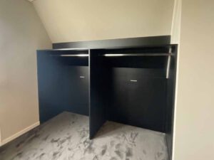MHF maatwerk Mark Hoff meubelmaker houtbewerking Woninginrichting slaapkamer Kleedkamer-Inloopkast