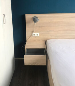 MHF maatwerk Mark Hoff meubelmaker houtbewerking Woninginrichting slaapkamer bedombouw