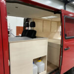 MHF maatwerk Mark Hoff meubelmaker houtbewerking Camperbouw camperinterieur Mercedes 310 brandweerbus buscamper