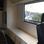 MHF maatwerk Mark Hoff meubelmaker houtbewerking Camperbouw camperinterieur Mercedes L3H2 uitschuifbed verdieping