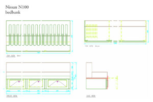 MHF maatwerk Mark Hoff meubelmaker houtbewerking ontwerp en engineering schuifbed Nissan N100