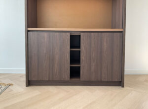 MHF maatwerk Mark Hoff meubelmaker houtbewerking Woninginrichting woonkamer