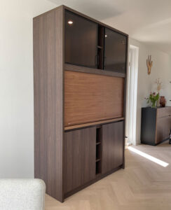 MHF maatwerk Mark Hoff meubelmaker houtbewerking Woninginrichting woonkamer